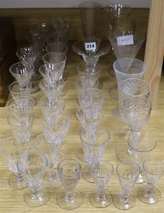 A quantity of glasses